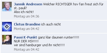 Screenshot Facebook HSV