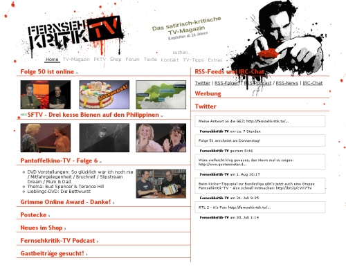 Screenshot fernsehkritik.tv