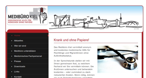 Screenshot Medibüro Kiel